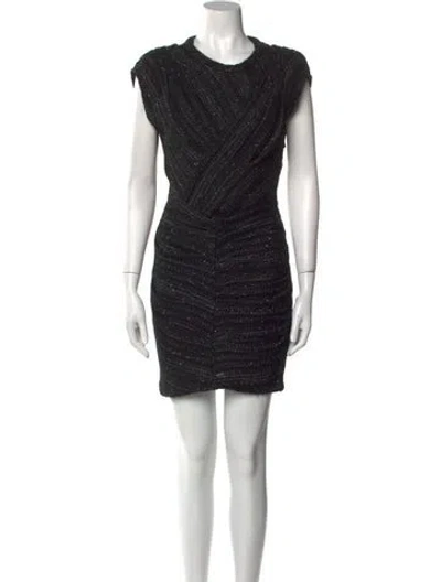 Pre-owned Iro Crew Neck Mini Dress In Multi