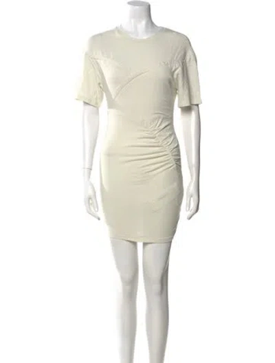 Pre-owned Iro Crew Neck Mini Dress In Neutral