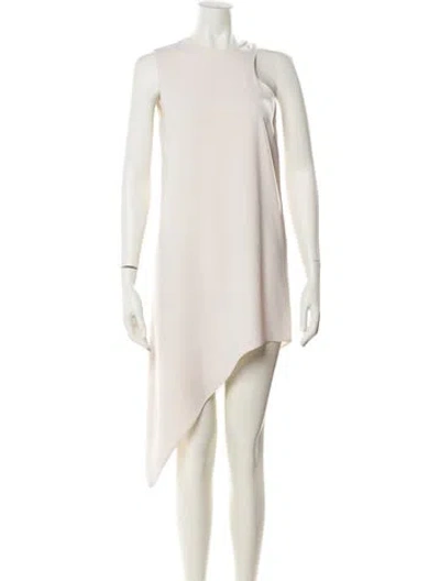 Pre-owned Iro Crew Neck Mini Dress In Neutral