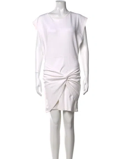 Pre-owned Iro Crew Neck Mini Dress In Neutrals