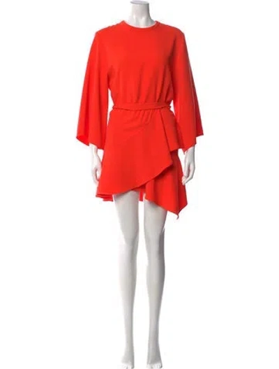 Pre-owned Iro Crew Neck Mini Dress In Orange