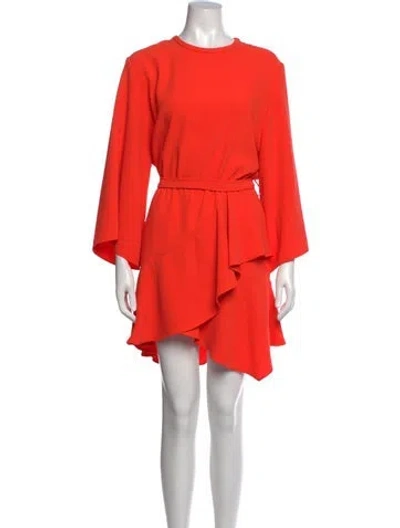 Pre-owned Iro Crew Neck Mini Dress In Orange