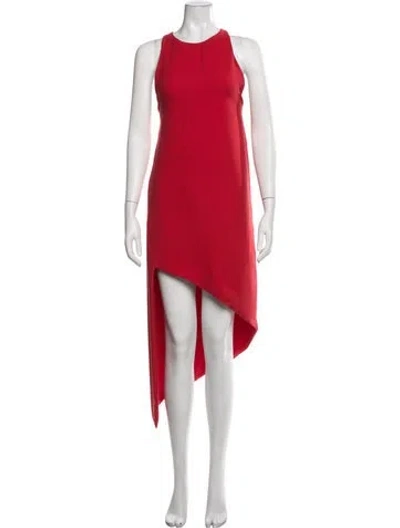 Pre-owned Iro Crew Neck Mini Dress In Red