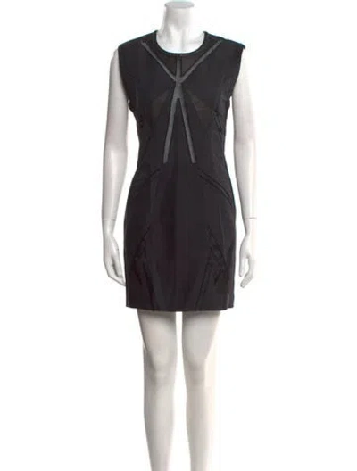 Pre-owned Iro Crew Neck Mini Dress W/ Tags In Black