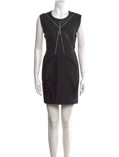 Pre-owned Iro Crew Neck Mini Dress W/ Tags In Black