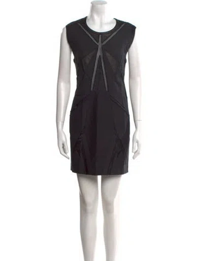 Pre-owned Iro Crew Neck Mini Dress W/ Tags In Black