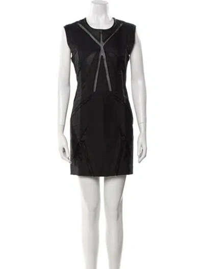 Pre-owned Iro Crew Neck Mini Dress W/ Tags In Blue