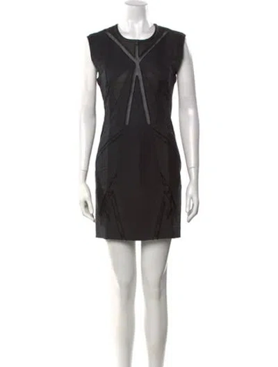 Pre-owned Iro Crew Neck Mini Dress W/ Tags In Blue