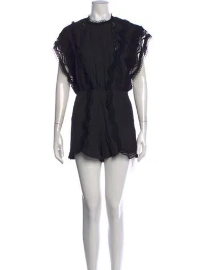 Pre-owned Iro Crew Neck Romper In Black