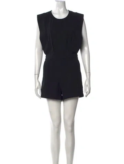 Pre-owned Iro Crew Neck Romper In Black