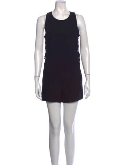 Pre-owned Iro Crew Neck Romper In Black