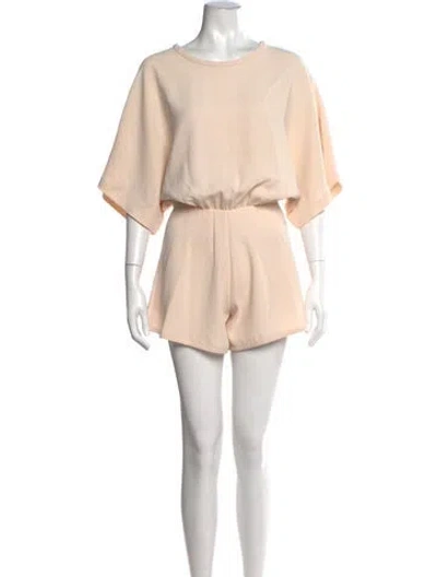 Pre-owned Iro Crew Neck Romper In Neutrals