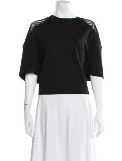 Pre-owned Iro Crew Neck Short Sleeve Top In Black