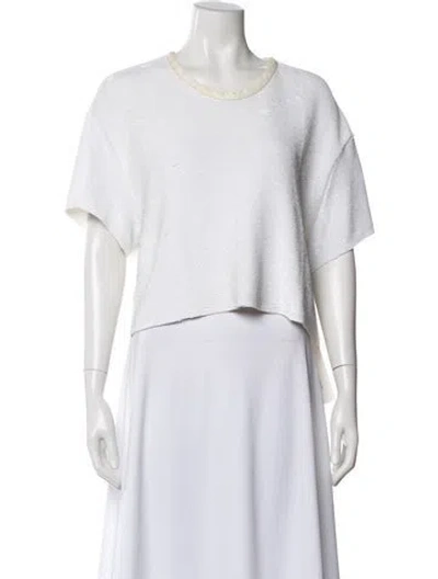 Pre-owned Iro Crew Neck Short Sleeve Top In Neutral