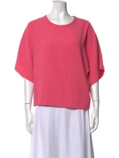 Pre-owned Iro Crew Neck Short Sleeve Top In Pink