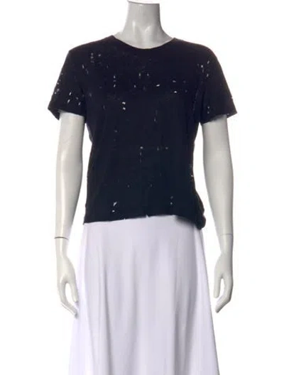 Pre-owned Iro Crew Neck Short Sleeve T-shirt In Black