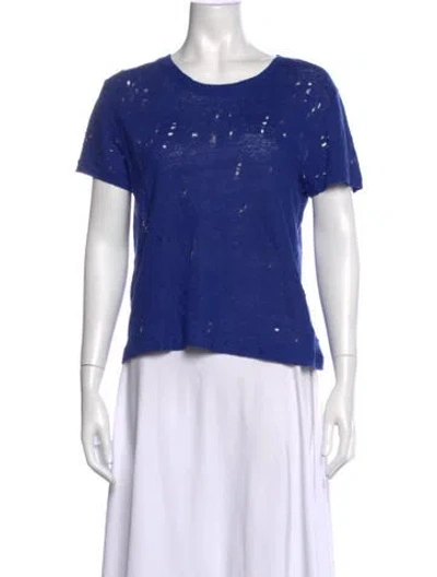 Pre-owned Iro Crew Neck Short Sleeve T-shirt In Blue