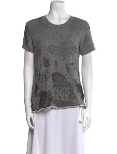 Pre-owned Iro Crew Neck Short Sleeve T-shirt In Gray