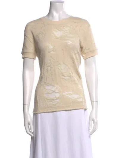 Pre-owned Iro Crew Neck Short Sleeve T-shirt In Neutral