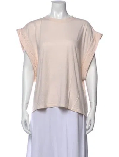 Pre-owned Iro Crew Neck Short Sleeve T-shirt In Neutrals/pink