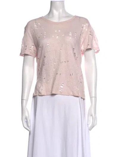 Pre-owned Iro Crew Neck Short Sleeve T-shirt In Pink