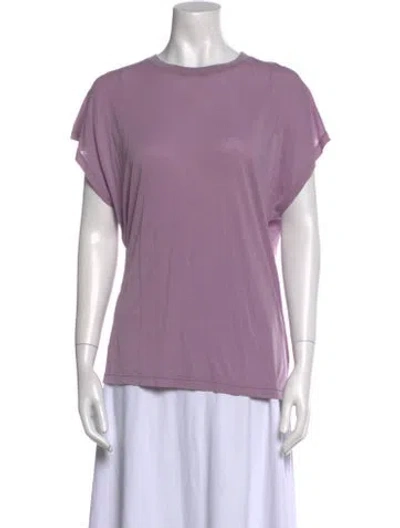 Pre-owned Iro Crew Neck Short Sleeve T-shirt In Purple
