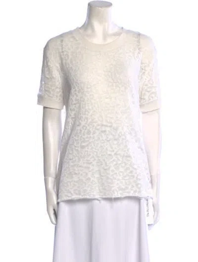 Pre-owned Iro Crew Neck Short Sleeve T-shirt In White