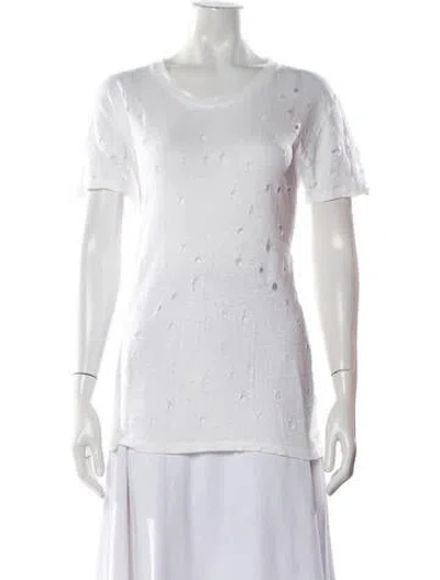 Pre-owned Iro Crew Neck Short Sleeve T-shirt In White