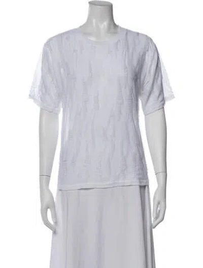 Pre-owned Iro Crew Neck Short Sleeve T-shirt In White