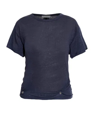 Iro Crew Neck Short-sleeved T-shirt In Blue