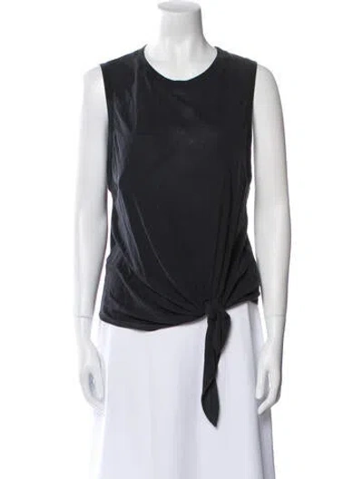 Pre-owned Iro Crew Neck Sleeveless Top In Black