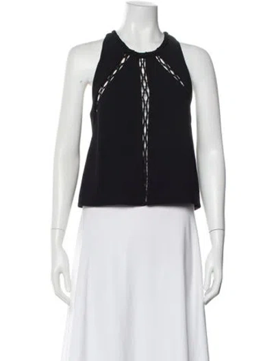 Pre-owned Iro Crew Neck Sleeveless Top In Black
