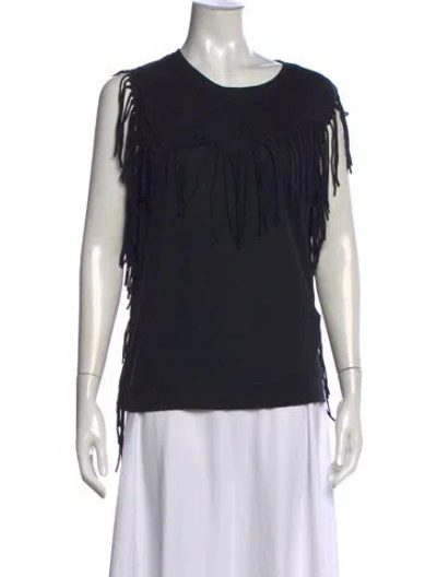 Pre-owned Iro Crew Neck Sleeveless Top In Black