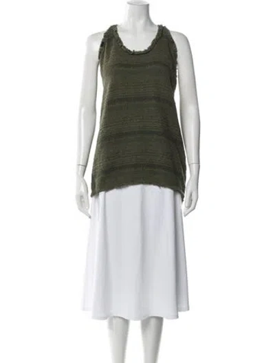 Pre-owned Iro Crew Neck Sleeveless Top In Blue