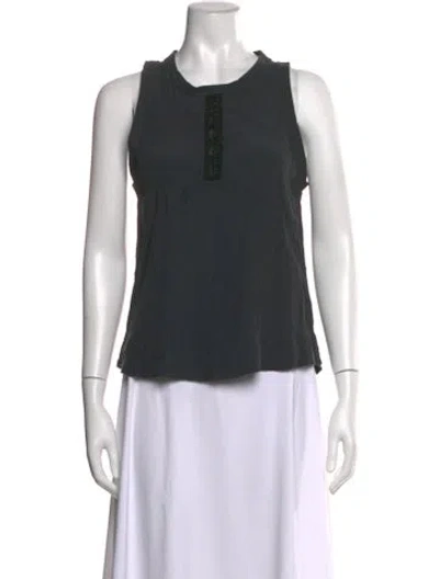 Pre-owned Iro Crew Neck Sleeveless Top In Gray