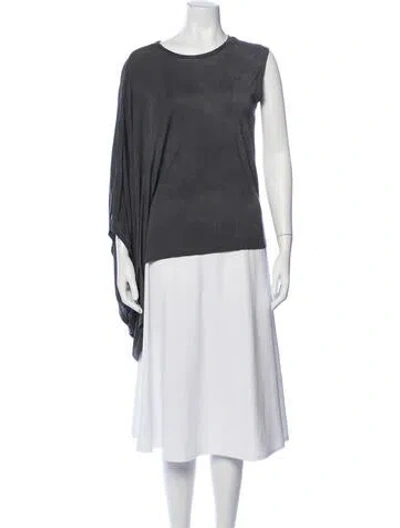 Pre-owned Iro Crew Neck Sleeveless Top In Gray