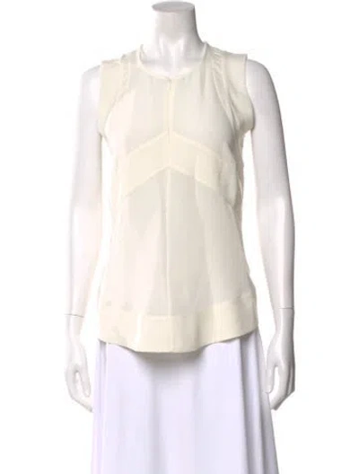 Pre-owned Iro Crew Neck Sleeveless Top In Neutral