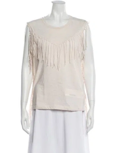 Pre-owned Iro Crew Neck Sleeveless Top In Neutral