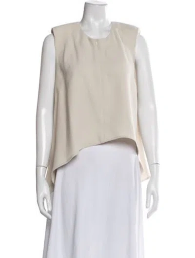 Pre-owned Iro Crew Neck Sleeveless Top In Neutral