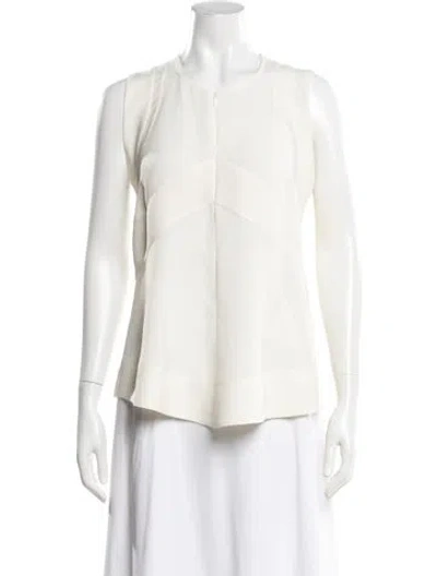 Pre-owned Iro Crew Neck Sleeveless Top In Neutrals