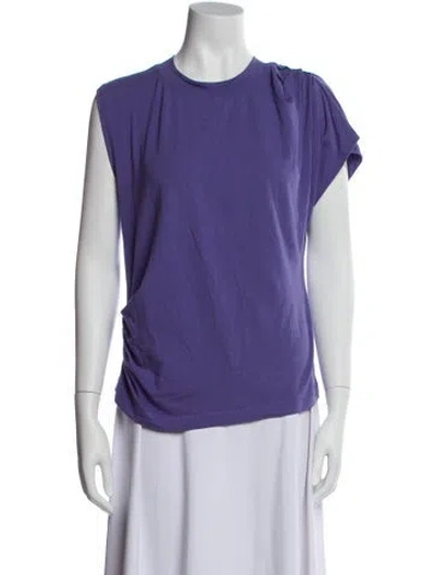 Pre-owned Iro Crew Neck Sleeveless Top In Purple