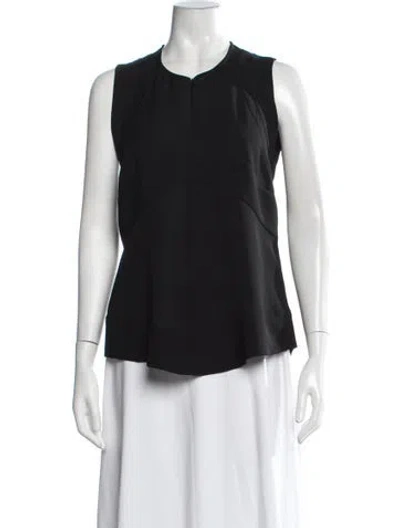 Pre-owned Iro Crew Neck Sleeveless Top W/ Tags In Black