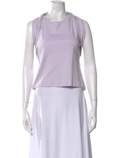Pre-owned Iro Crew Neck Sleeveless Top In White