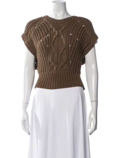 Pre-owned Iro Crew Neck Sweater In Brown
