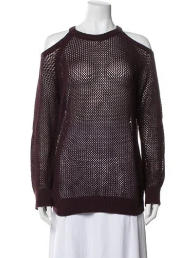 Pre-owned Iro Crew Neck Sweater In Burgundy