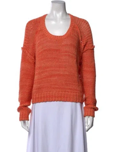 Pre-owned Iro Crew Neck Sweater In Orange