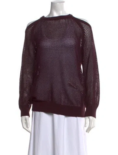 Pre-owned Iro Crew Neck Sweater In Purple