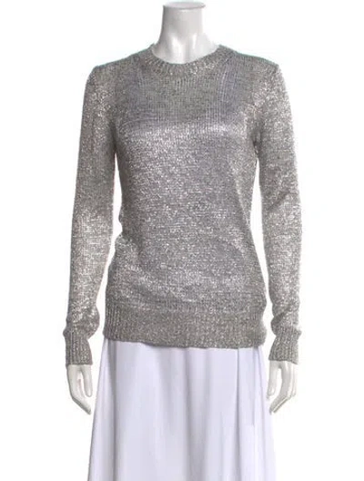Pre-owned Iro Crew Neck Sweater In Silver