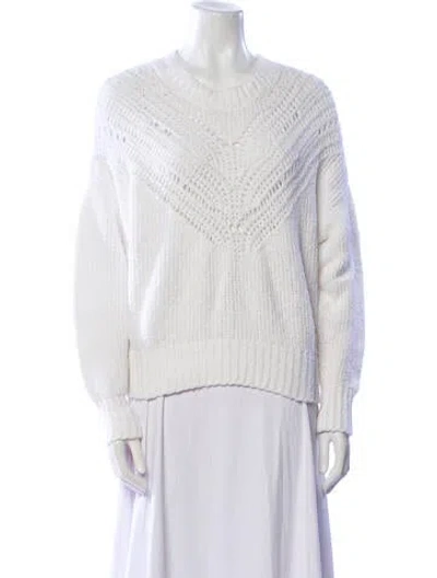 Pre-owned Iro Crew Neck Sweater In White