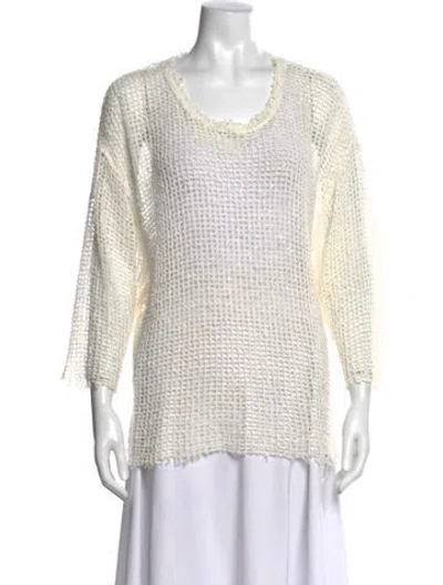 Pre-owned Iro Crew Neck Sweater In White